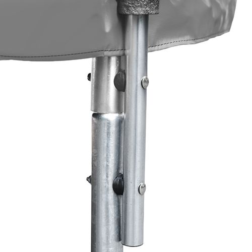 Trampoline 305cm Réversible Gris/rose Adelaïde + Échelle, Bâche Et Kit D'ancrage