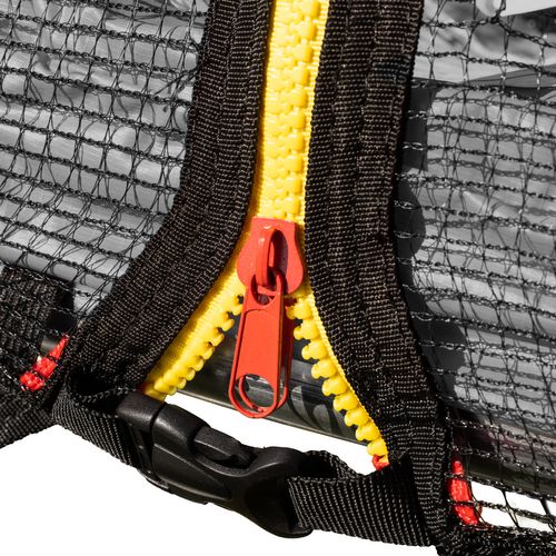 Trampoline 430cm Réversible Gris/rose Melbourne, Échelle, Bâche Et Kit D'ancrage