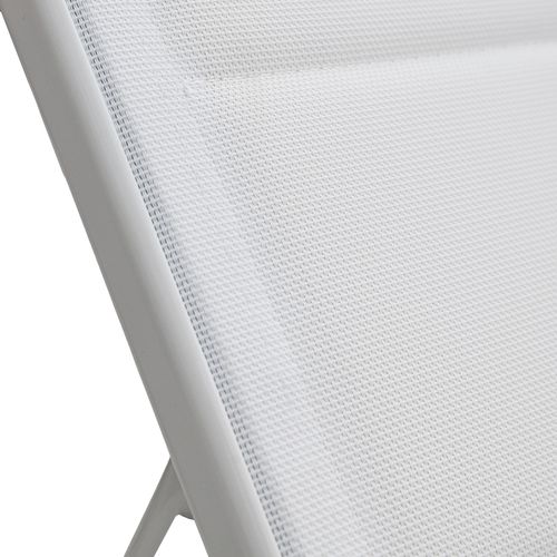 Bain De Soleil Barbados En Textilène Blanc - Aluminium Blanc