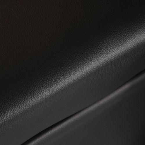 Canapé Panoramique Convertible Simili Scott 4 Places Noir