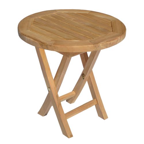Table D'appoint Ronde En Teck 50cm Lombok
