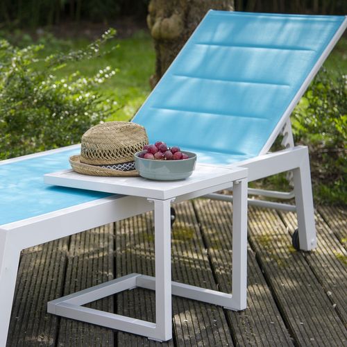 Table D'appoint Barbados En Aluminium Blanc