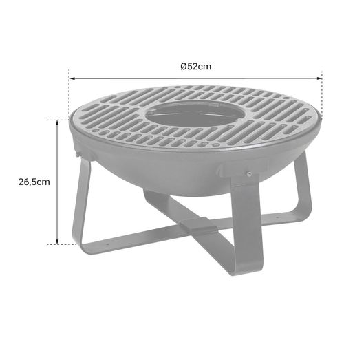 Brasero En Fonte 52cm