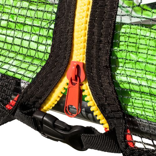 Trampoline 245cm Réversible Vert/bleu Canberra + Échelle, Bâche Et Kit D'ancrage