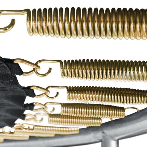 Trampoline 245cm Réversible Bleu/vert Canberra + Échelle, Bâche Et Kit D'ancrage