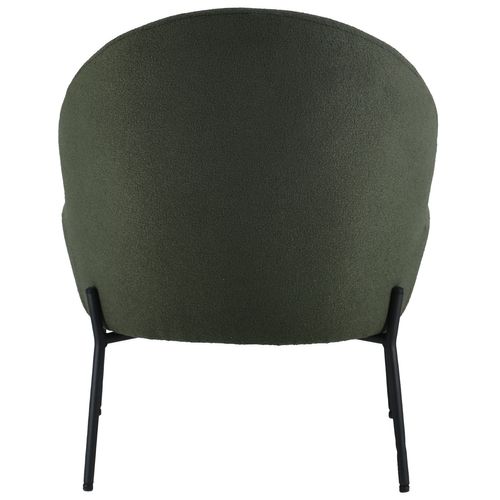 Fauteuil En Tissu Boucle Vert Kaki Helmi