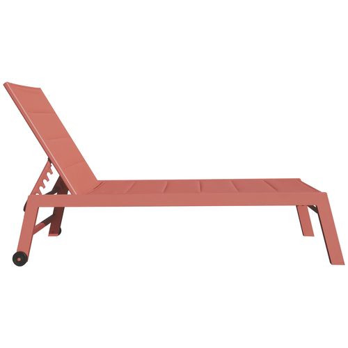 Bain De Soleil Barbados En Textilène Terracotta - Aluminium Terracotta