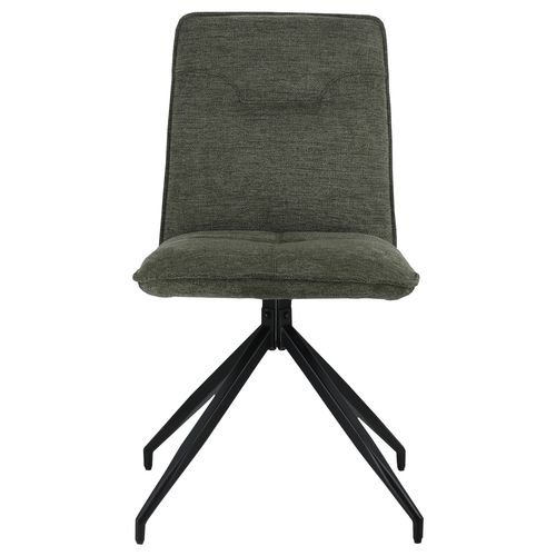 Lot De 2 Chaises En Tissu Vert Aren