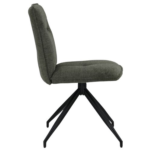 Lot De 2 Chaises En Tissu Vert Aren