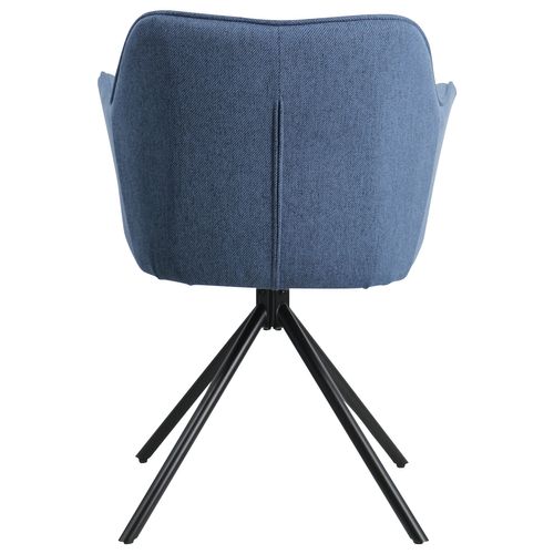 Lot De 2 Chaises En Tissu Bleu Danna