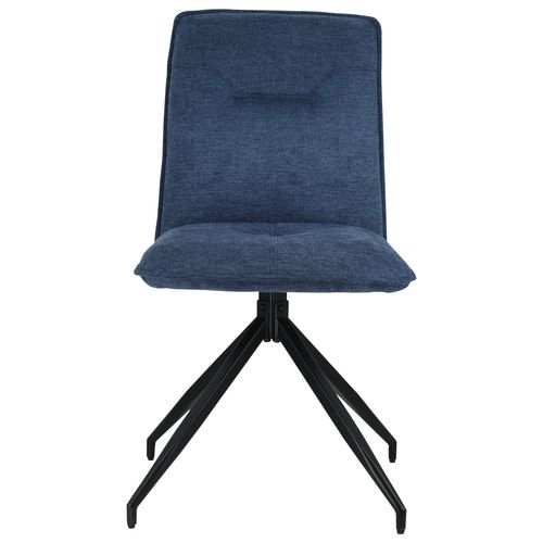 Lot De 2 Chaises En Tissu Bleu Aren