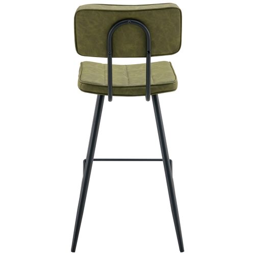 Lot De 2 Tabourets De Bar En Simili Vert Fernand