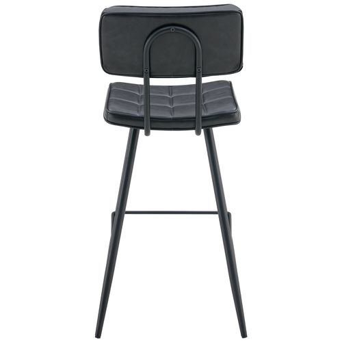 Lot De 2 Tabourets De Bar En Simili Noir Fernand