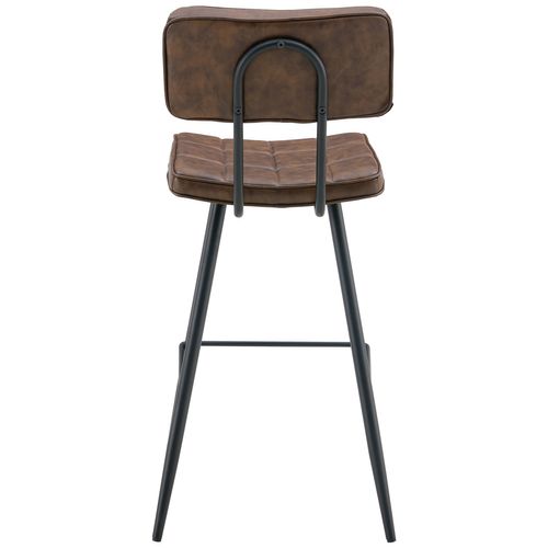 Lot De 2 Tabourets De Bar En Simili Marron Fernand