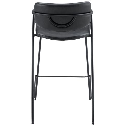 Lot De 2 Tabourets De Bar En Simili Noir Léon