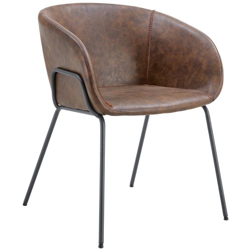 Lot De 2 Chaises En Simili Marron André