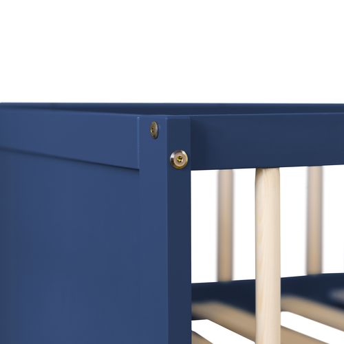 Lit Pour Enfant 190x90cm Bleu Foncé Adam