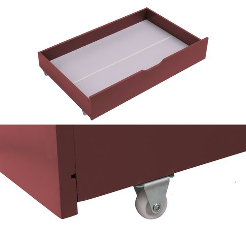 Lot De 2 Tiroirs De Rangement Terracotta Pour Lit