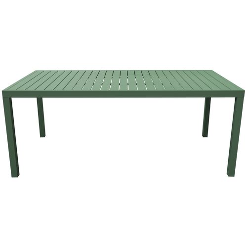 Salon De Jardin Bari En Textilène Vert Sauge 8 Places - Aluminium Vert Sauge