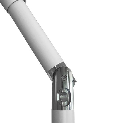 Parasol Droit Bandol Rond 2,70m De Diamètre à Rayures Jaunes