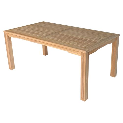 Salon De Jardin En Teck Java Avec Chaises En Aluminium Terracotta - 8 Places