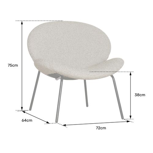 Fauteuil En Tissu Vert Chiné Sacha