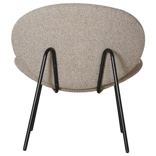 Fauteuil En Tissu Taupe Chiné Sacha