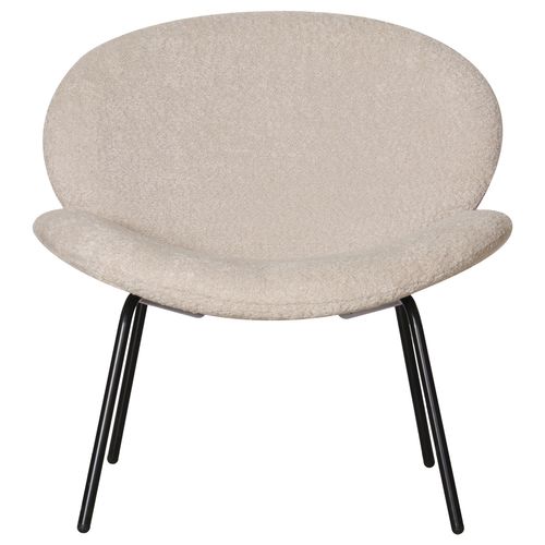 Fauteuil En Tissu Beige Chiné Sacha