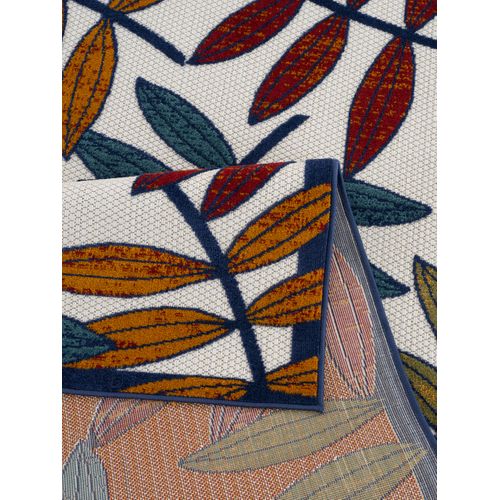 Tapis D'extérieur Rectangle - À Motif Feuille - 160x230 cm - Cabana - Multicolore