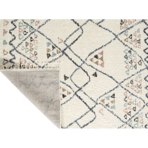 Tapis De Salon Laine Crème  Polypropylène 160x230 Cm