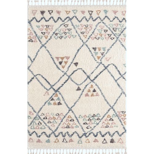 Tapis De Salon Laine Crème  Polypropylène 160x230 Cm