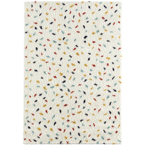 Tapis Enfants Rectangle Shaggy Motifs Confettis - Tipi - 160x230 cm - Multicolore