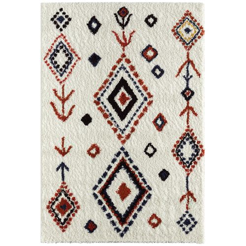 Tapis Enfants Rectangle Shaggy Motifs Aztèque - Tipi - 120x160 cm - Multicolore