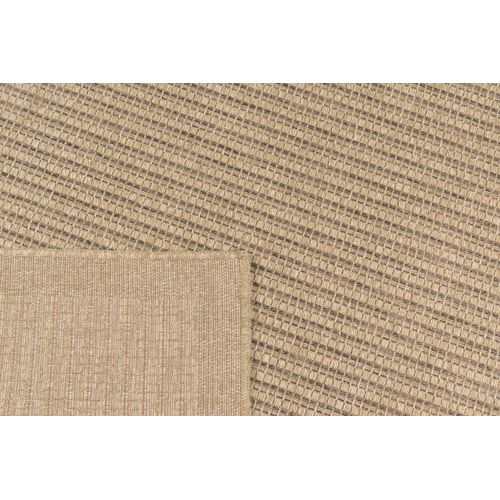Tapis De Salon Intérieur Extérieur Rectangle Nature  Aspect Jute Marron 80x80cm