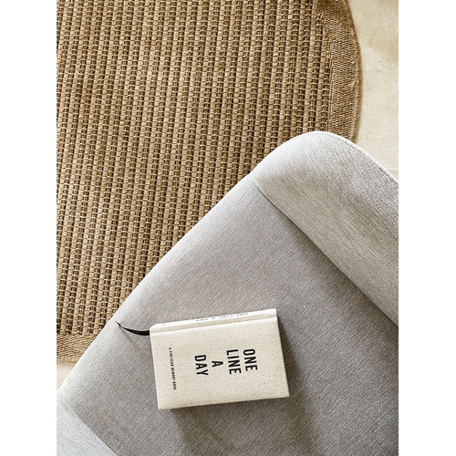 Tapis De Salon Intérieur Extérieur Rectangle Nature  Aspect Jute Marron 80x80cm