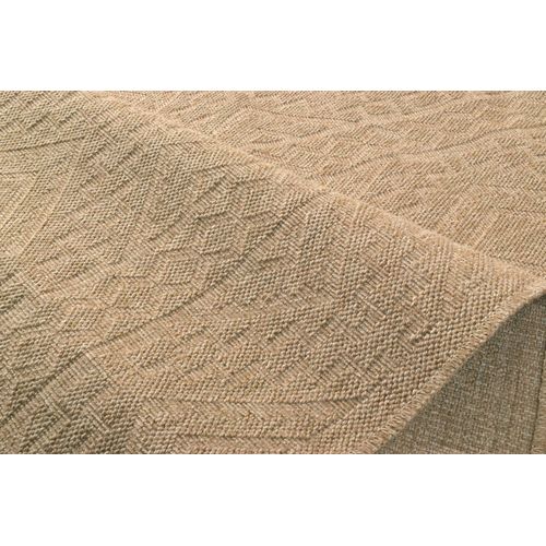 Tapis De Salon Intérieur Extérieur Rectangle Nature Aspect Jute Beige 60x90cm