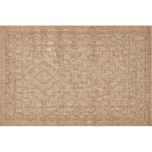 Tapis De Salon Intérieur Extérieur Rectangle Nature Aspect Jute Beige 60x90cm