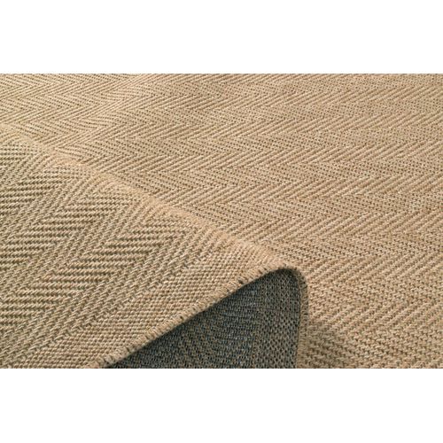 Tapis De Salon Intérieur Extérieur Rectangle Nature  Aspect Jute Beige 60x90cm