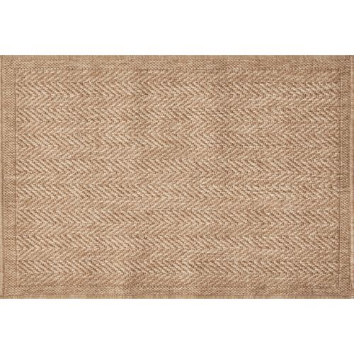 Tapis De Salon Intérieur Extérieur Rectangle Nature  Aspect Jute Beige 60x90cm