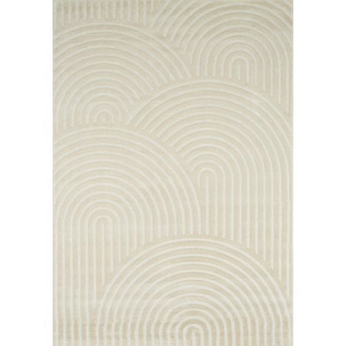 Tapis De Salon Crème 160x230 Cm Graphique Bianca