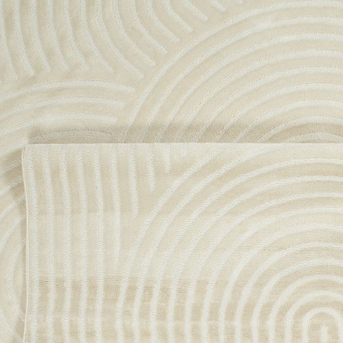 Tapis De Salon Crème 160x230 Cm Graphique Bianca