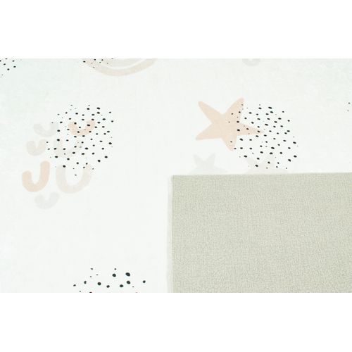 Tapis Enfant Ciel Étoilé - 160x230 Cm - Happy - Crème