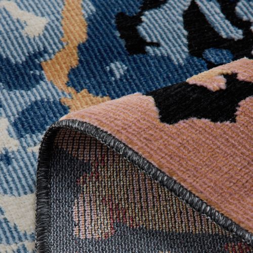 Tapis Intérieur Extérieur à Motif Abstrait Noir 190x290 Cm