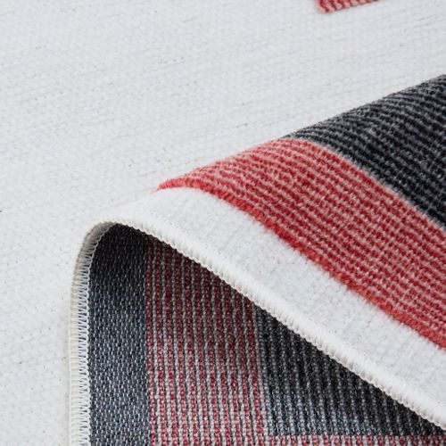 Tapis Intérieur Extérieur à Motif Cubique Bleu 190x2290 Cm