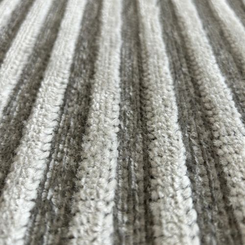 Tapis Intérieur Extérieur à Motif Rayures Grises 114x170 Cm