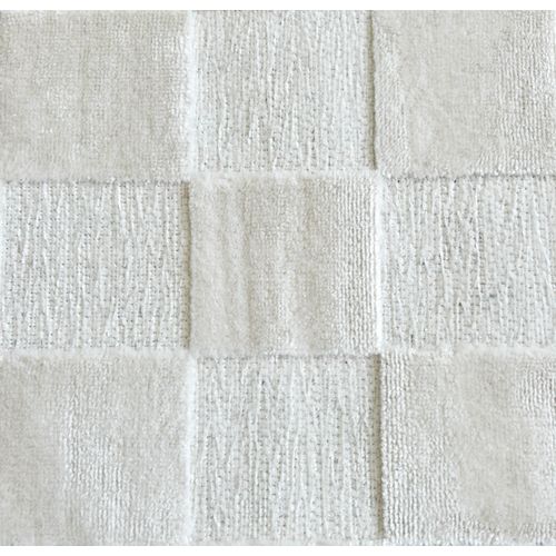 Tapis Intérieur Extérieur à Motif Damier Blanc 266x380 Cm