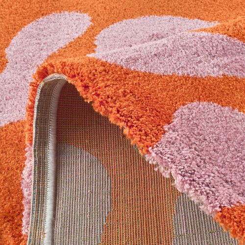 Tapis De Salon Année 70 Rétro - Groovy - Rose - 120x160cm