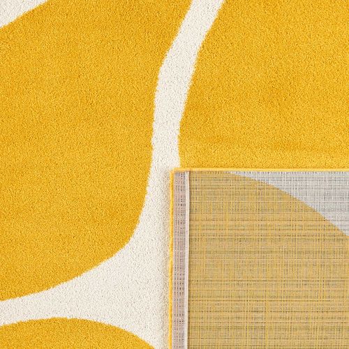 Tapis Intérieur à Poils Longs Groovy 385 Jaune 160 X 230 Cm
