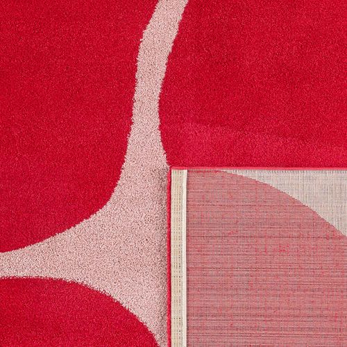 Tapis Intérieur à Poils Longs Groovy 385 Rouge 80 X 140 Cm