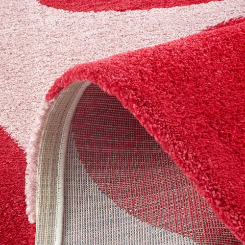 Tapis Intérieur à Poils Longs Groovy 385 Rouge 80 X 140 Cm
